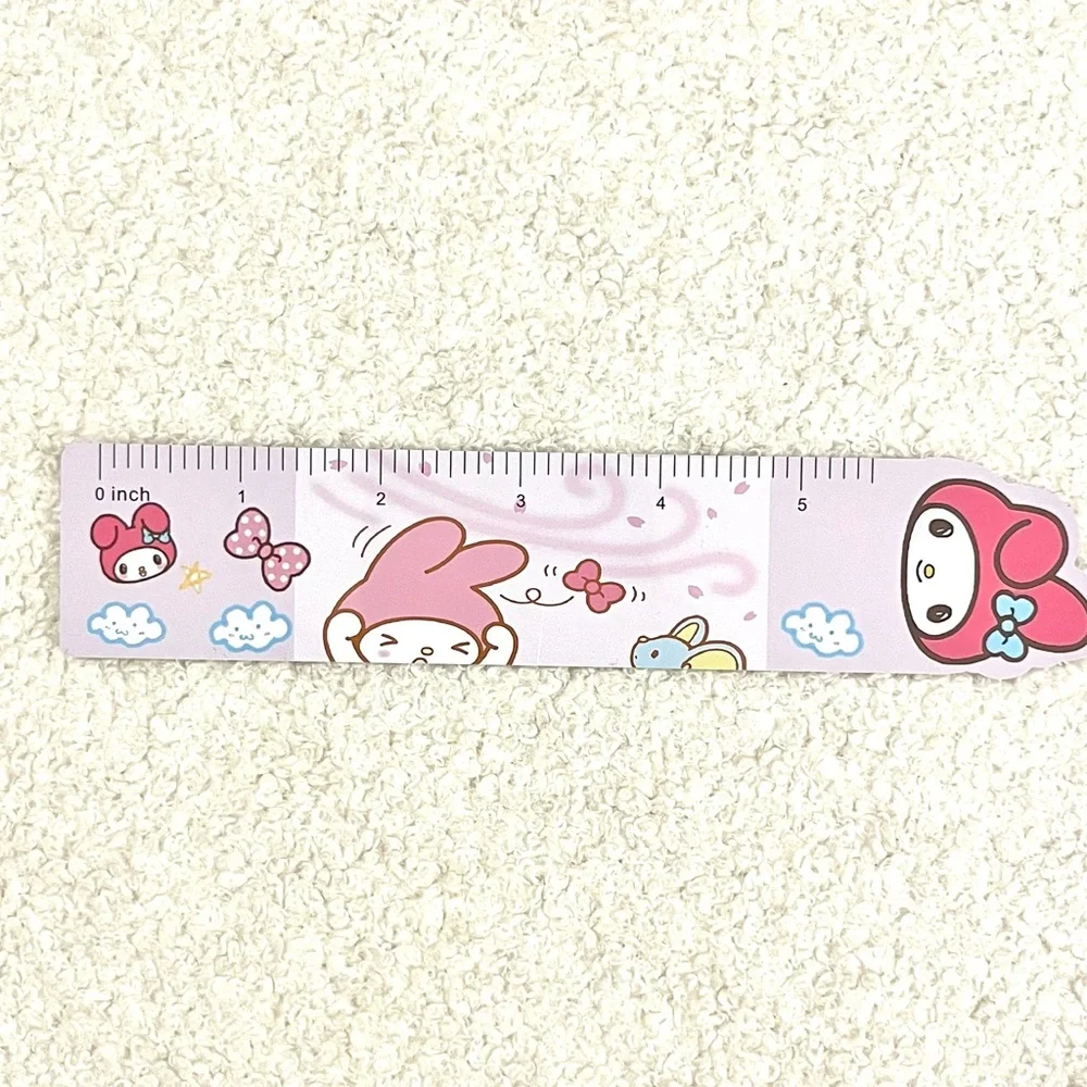 🏷️ Sanrio My Melody kawaii pink 5.5” metal ruler